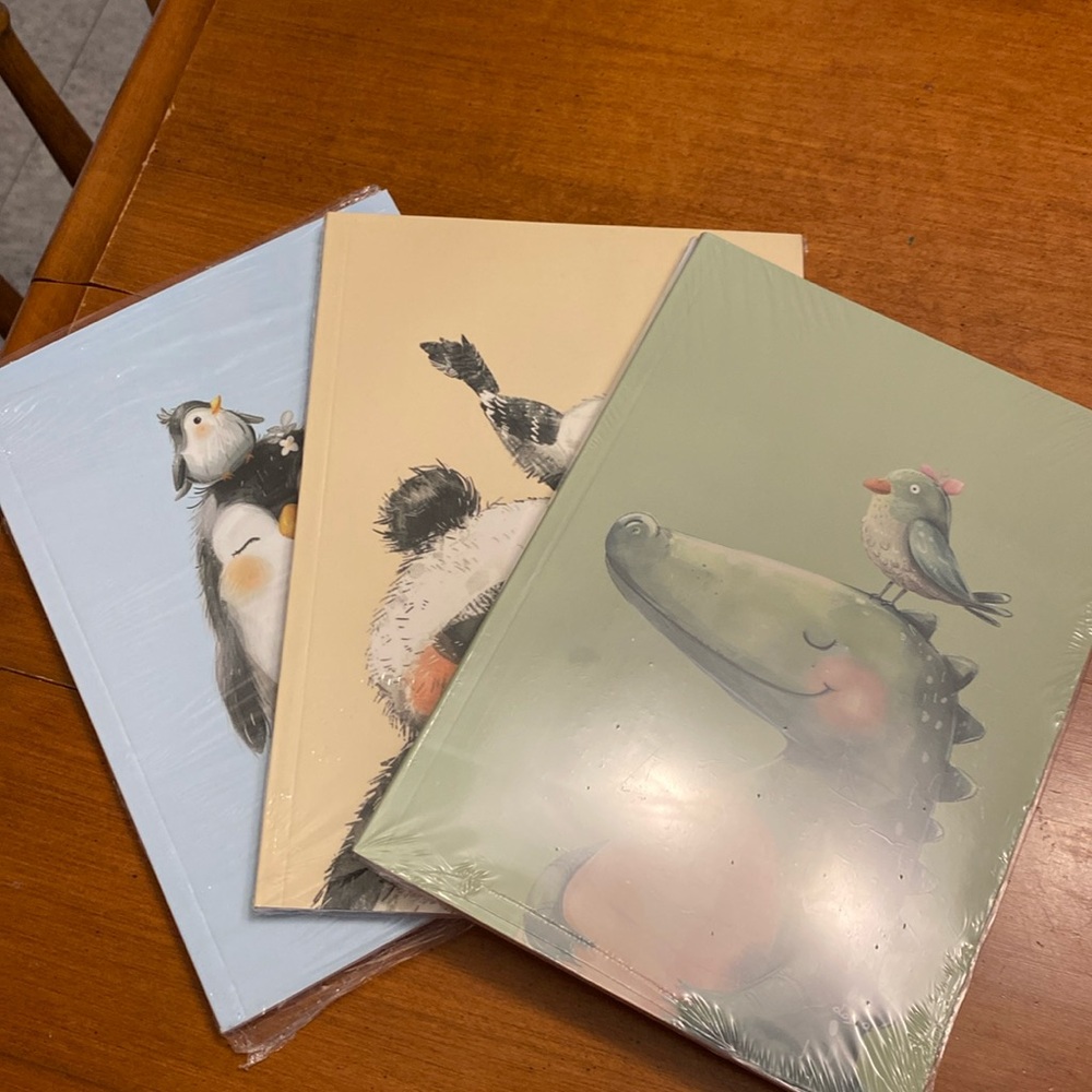 Set of Six Animal-Themed Notebooks